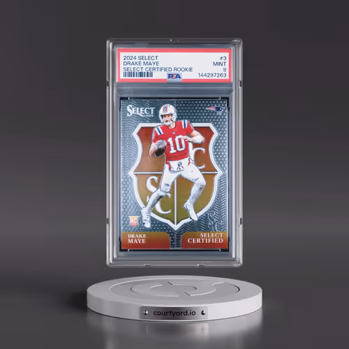 2024 Panini Select Select Certified Rookies #3 Drake Maye (PSA 9 MINT)