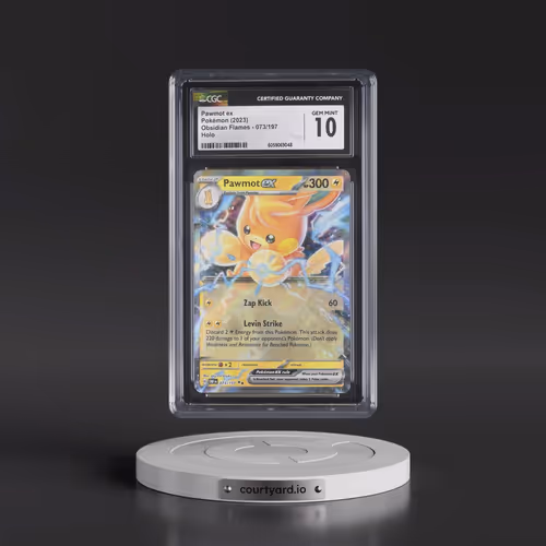2023 Obsidian Flames - OBF EN #073/197 Pawmot ex - Holo (CGC 10 GEM MINT)
