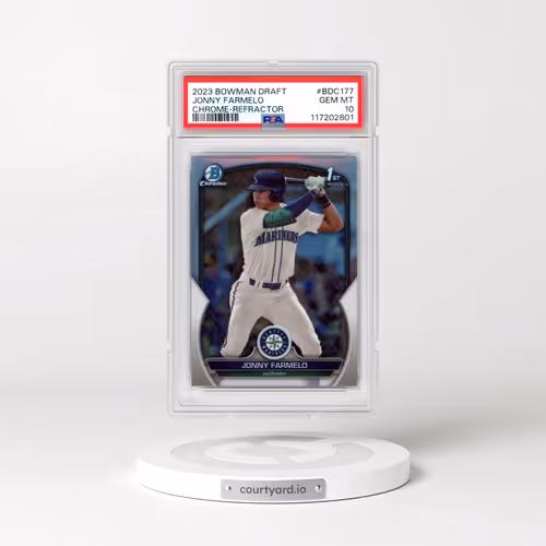 2023 Bowman Draft #BDC177 Jonny Farmelo - Chrome-Refractor (PSA 10 GEM MINT)