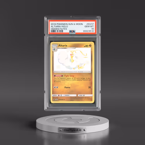 2019 Pokémon Sun & Moon Hidden Fates #SV37 Altaria - Holo (PSA 10 GEM MINT)
