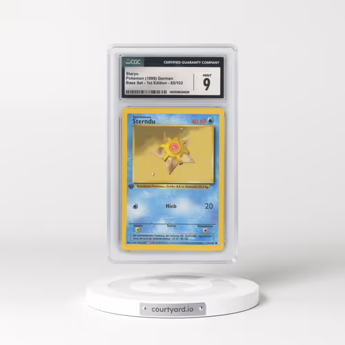 1999 German Base Set #65 Staryu - 1st Edition (CGC 9 MINT)