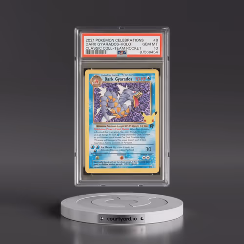 2021 Pokémon Celebrations Classic Collection #8 Dark Gyarados - Holo (PSA 10 GEM MINT)