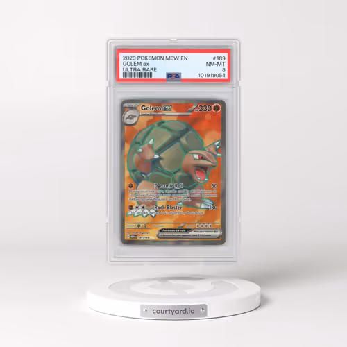 2023 Pokémon Mew EN-151 #189 Golem EX - Holo Ultra Rare (PSA 8 NM-MT)