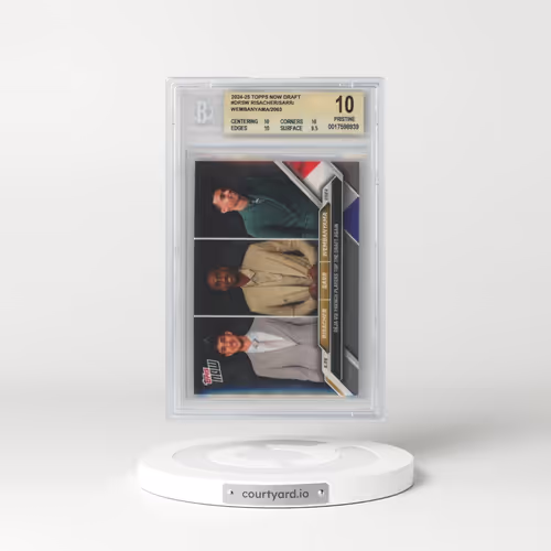 2024 Topps Now Draft #DRSW Alex Sarr/Victor Wembanyama/Zaccharie Risacher (BGS 10 PRISTINE)