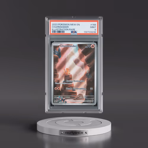 2023 Pokémon Mew EN-151 #168 Charmander - Illustration Rare (PSA 9 MINT)