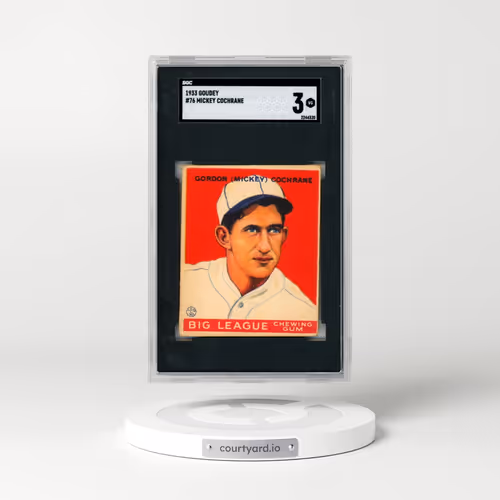 1933 Goudey #76 Mickey Cochrane (SGC 3 VG)