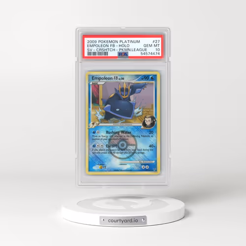 2009 Pokémon Platinum Supreme Victors #27 Empoleon FB - Holo Crosshatch-2010 Pokemon League (PSA 10