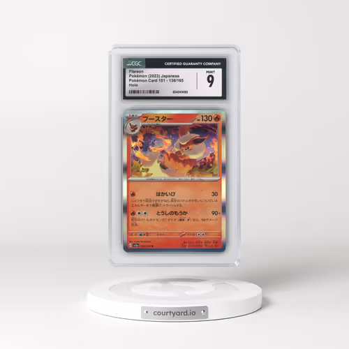 2023 Pokémon Card 151 #136/165 Flareon - Holo (CGC 9 MINT)