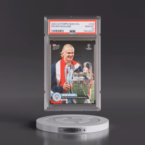 2022 Topps Now UEFA Champions League #123 Erling Haaland (PSA 10 GEM MINT)
