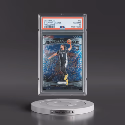 2024 Panini Prizm Fireworks #13 Stephon Castle (PSA 10 GEM MINT)