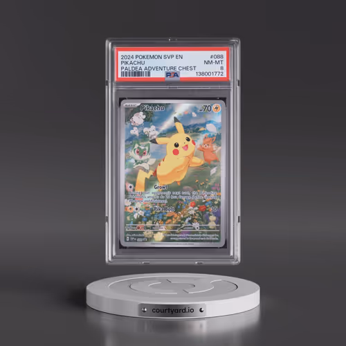 2024 Pokémon Svp EN-SV Black Star Promo #088 Pikachu - Paldea Adventure Chest (PSA 8 NM-MT)