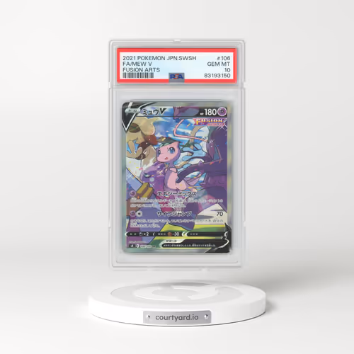 2021 Pokémon Sword & Shield Fusion Arts #106 Mew V - Holo Full Art (PSA 10 GEM MINT)