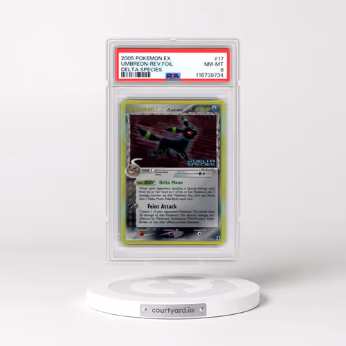2005 Pokémon EX Delta Species #17 Umbreon - Reverse Foil (PSA 8 NM-MT)