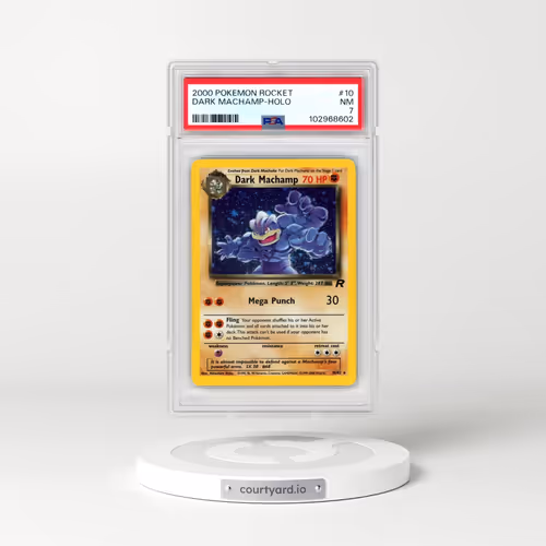 2000 Pokémon Rocket #10 Dark Machamp - Holo (PSA 7 NM)