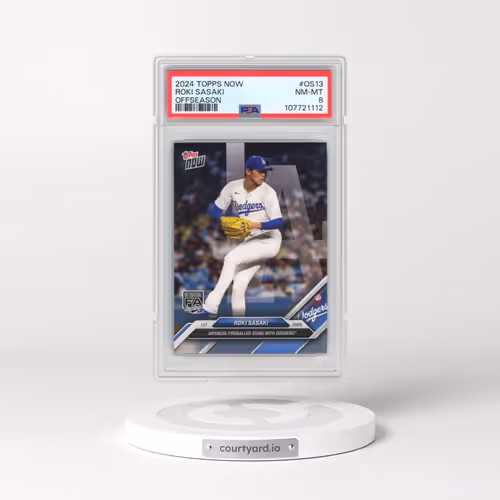 2024 Topps Now Offseason #OS13 Roki Sasaki (PSA 8 NM-MT)