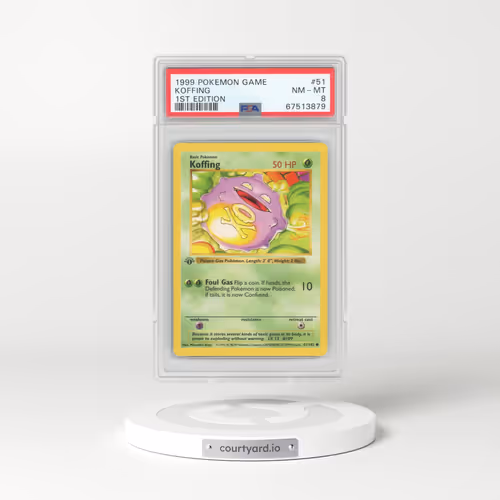 1999 Base Set #51 Koffing - 1st Edition Shadowless (PSA 8 NM-MT)