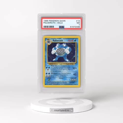 1999 Pokémon Game #13 Poliwrath - Holo (PSA 7 NM)