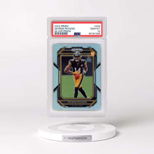2022 Panini Prizm #329 George Pickens - Silver Prizm (PSA 10 GEM MINT)