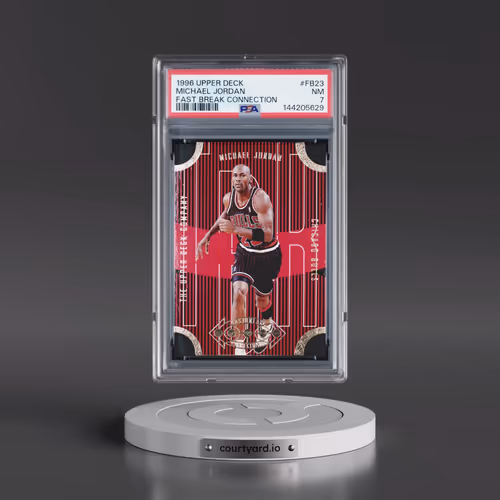 1996 Upper Deck Fast Break Connection #FB23 Michael Jordan (PSA 7 NM)