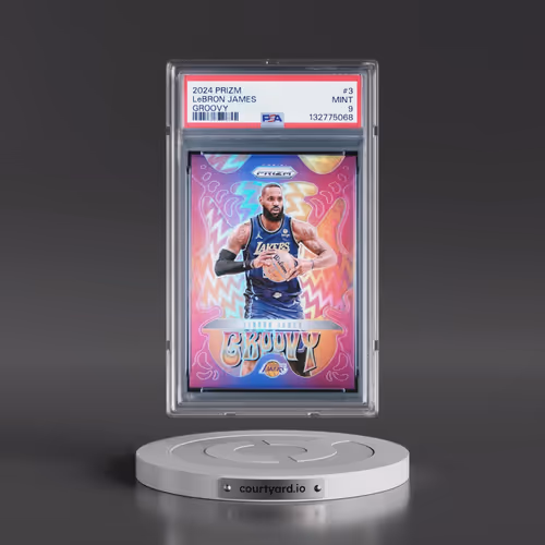 2024 Panini Prizm Groovy #3 LeBron James (PSA 9 MINT)