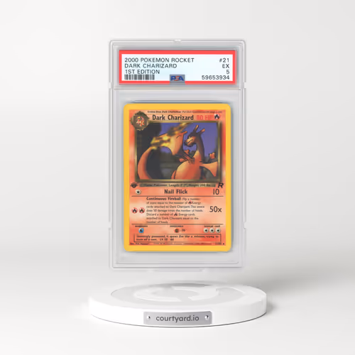 2000 Pokémon Rocket #21 Dark Charizard - 1st Edition (PSA 5 EX)