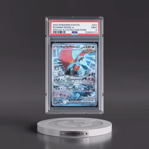 2023 Pokémon Par EN-Paradox Rift #251 Roaring Moon EX - Holo Special Illustration Rare (PSA 9 MINT)