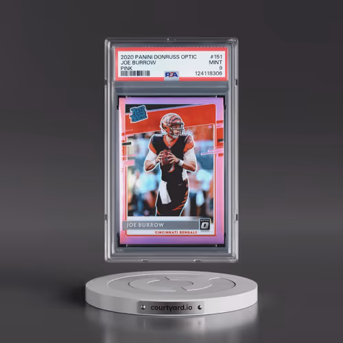 2020 Panini Donruss Optic #151 Joe Burrow - Pink (PSA 9 MINT)