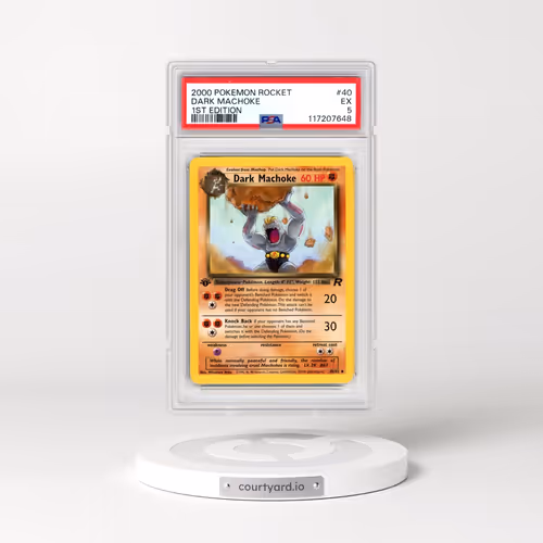2000 Pokémon Rocket #40 Dark Machoke - 1st Edition (PSA 5 EX)