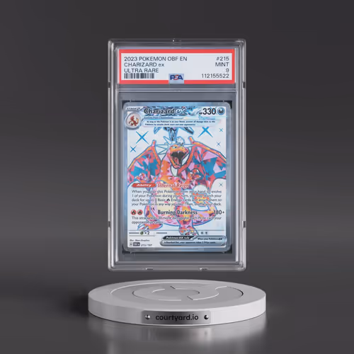 2023 Pokémon Obf EN-Obsidian Flames #215 Charizard EX - Holo Ultra Rare (PSA 9 MINT)
