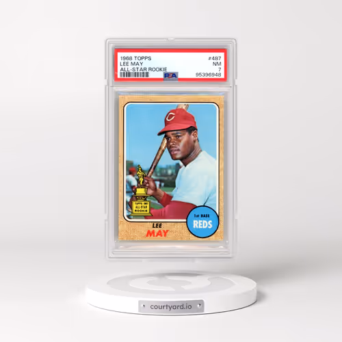1968 Topps #487 Lee May - All-Star Rookie (PSA 7 NM)