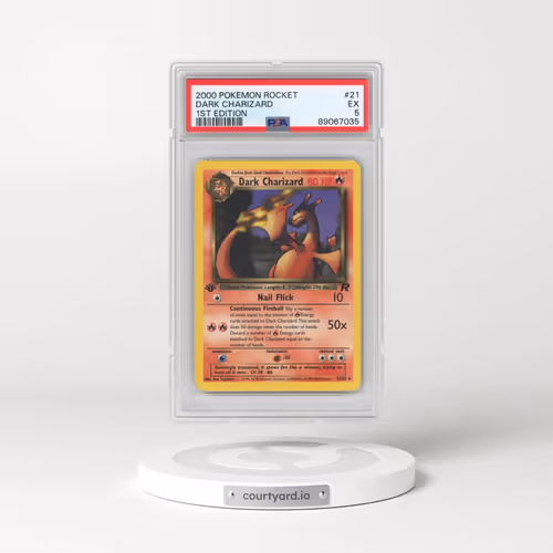 2000 Pokémon Rocket #21 Dark Charizard - 1st Edition (PSA 5 EX)