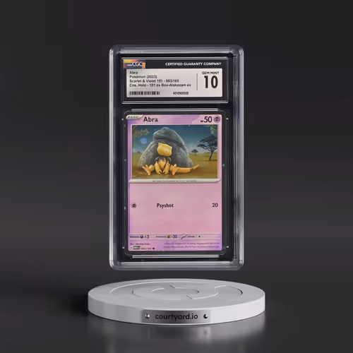 2023 Scarlet & Violet 151 - MEW EN #063/165 Abra - 151 Alakazam ex Collection (Cosmos Holo) (CGC 10