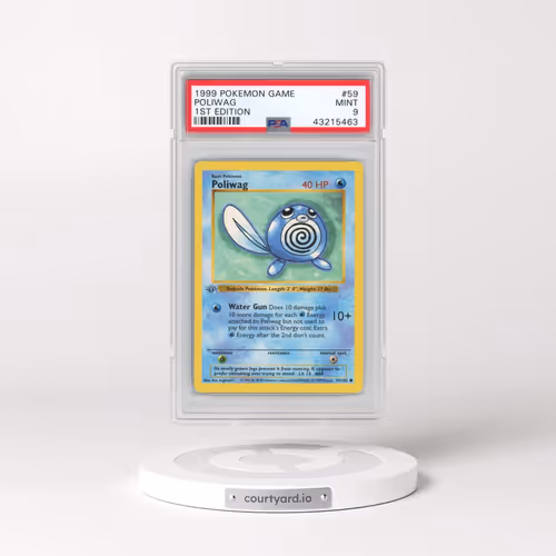 1999 Pokémon Game #59 Poliwag - 1st Edition (PSA 9 MINT)