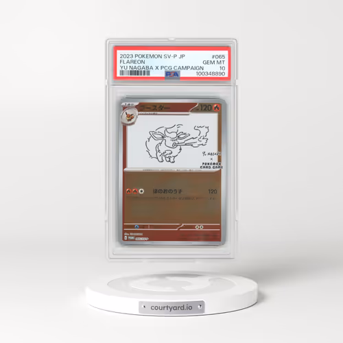 2023 Pokémon SV-P Promo #065 Flareon - YU Nagaba X Pokemon Card Game Campaign (PSA 10 GEM MINT)