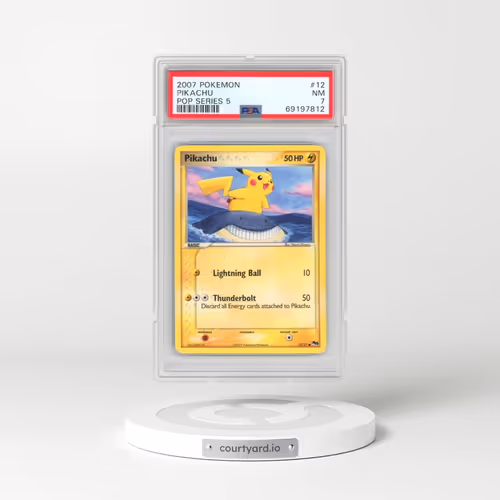 2007 Pokémon Pop Series 5 #12 Pikachu (PSA 7 NM)