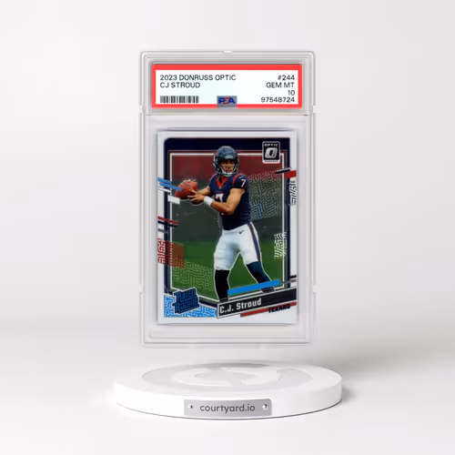 2023 Panini Donruss Optic #244 CJ Stroud (PSA 10 GEM MINT)