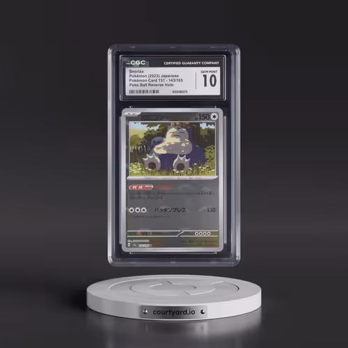 2023 Pokémon Card 151 #143/165 Snorlax - Reverse Holo Poké Ball (CGC 10 GEM MINT)