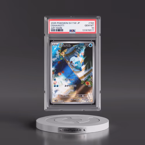 2025 Pokémon Sv11w-White Flare #102 Oshawott - Art Rare (PSA 10 GEM MINT)