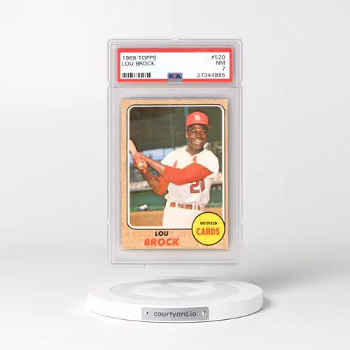 1968 Topps #520 Lou Brock (PSA 7 NM)