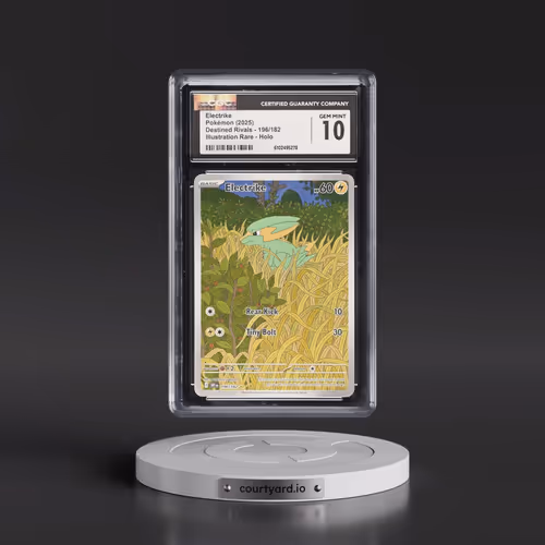 2025 Pokémon Dri EN-Destined Rivals #196 Electrike - Illustration Rare (CGC 10 GEM MINT)