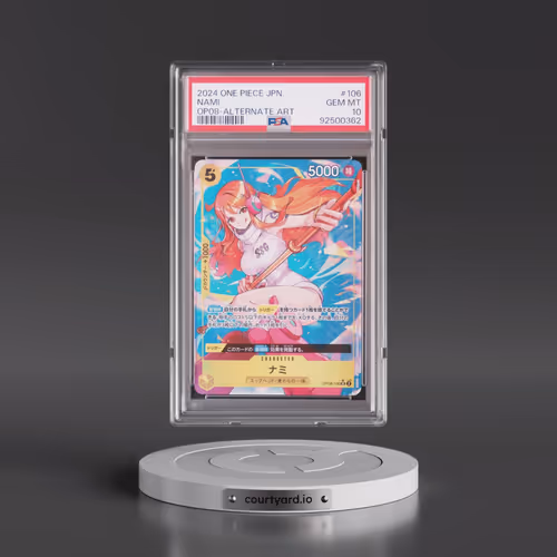 2024 One Piece Japanese OP08-Two Legends #106 Nami - Alternate Art (PSA 10 GEM MINT)
