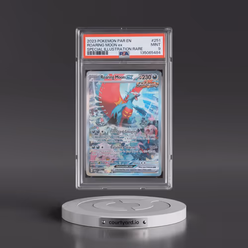 2023 Pokémon Par EN-Paradox Rift #251 Roaring Moon EX - Holo Special Illustration Rare (PSA 9 MINT)