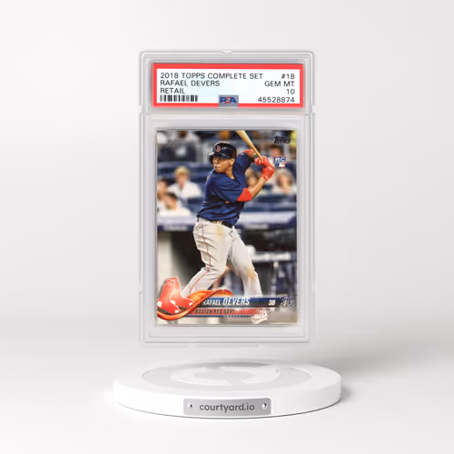 2018 Topps Complete Set #18 Rafael Devers - Retail (PSA 10 GEM MINT)
