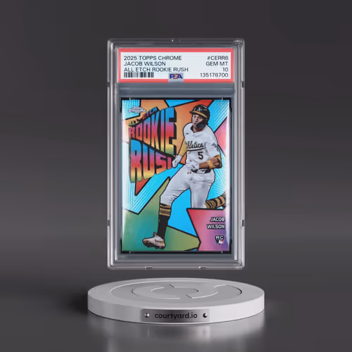 2025 Topps Chrome All Etch Rookie Rush #CERR6 Jacob Wilson (PSA 10 GEM MINT)