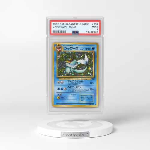1997 Pokémon Jungle #134 Vaporeon - Holo (PSA 9 MINT)
