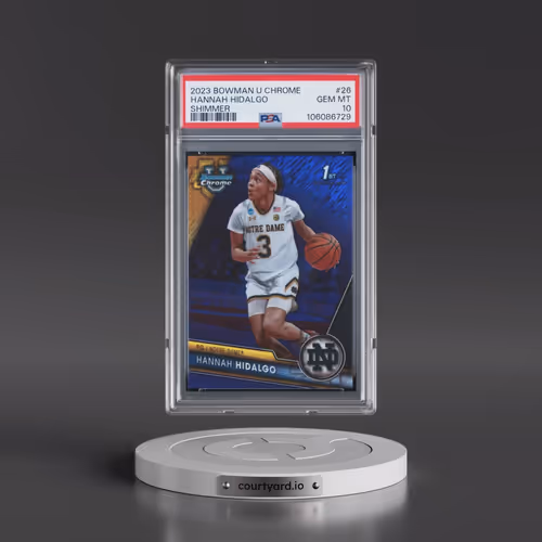 2023 Bowman University Chrome #26 Hannah Hidalgo - Shimmer (PSA 10 GEM MINT)