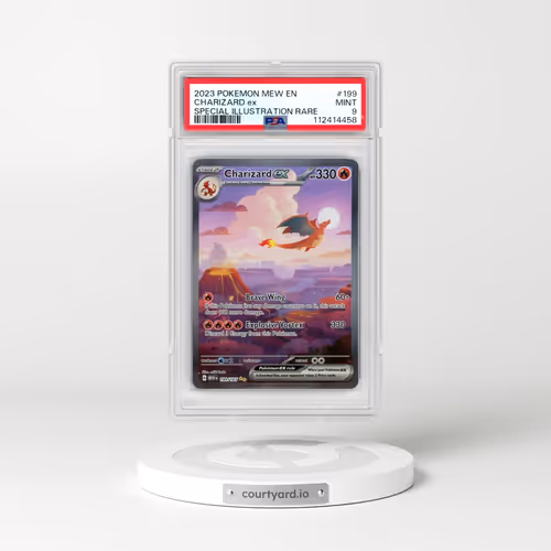 2023 Pokémon Mew EN-151 #199 Charizard EX - Holo Special Illustration Rare (PSA 9 MINT)