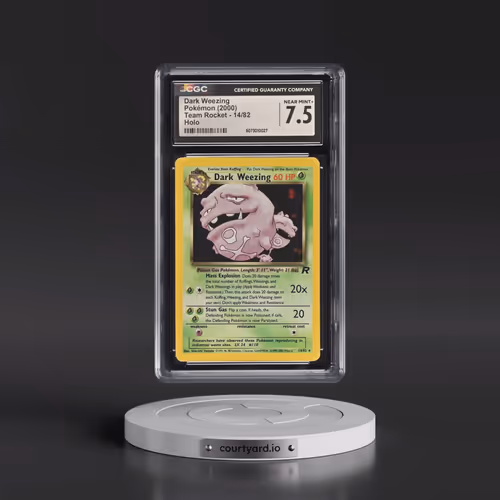 1999 Team Rocket #14/82 Dark Weezing - Holo (CGC 7.5 NM+)