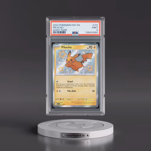 2024 Pokémon Paf EN-Paldean Fates #131 Pikachu - Shiny Rare (PSA 9 MINT)
