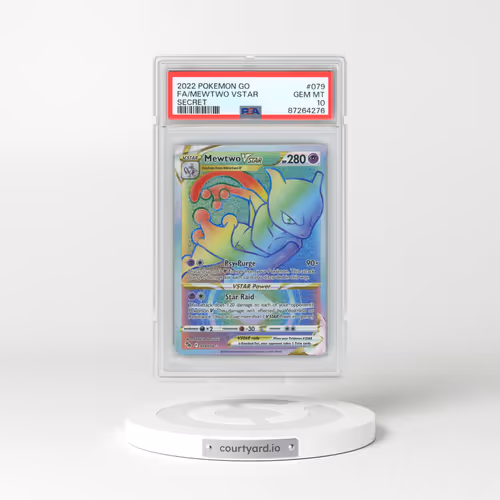 2022 Pokémon Go #079 Mewtwo Vstar - Full Art Secret (PSA 10 GEM MINT)
